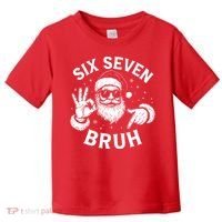 Bruh 67 Christmas Santa Claus Six Seven 6 7 Meme Toddler T-Shirt thumb 0