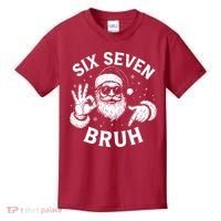 Bruh 67 Christmas Santa Claus Six Seven 6 7 Meme Kids T-Shirt thumb 0