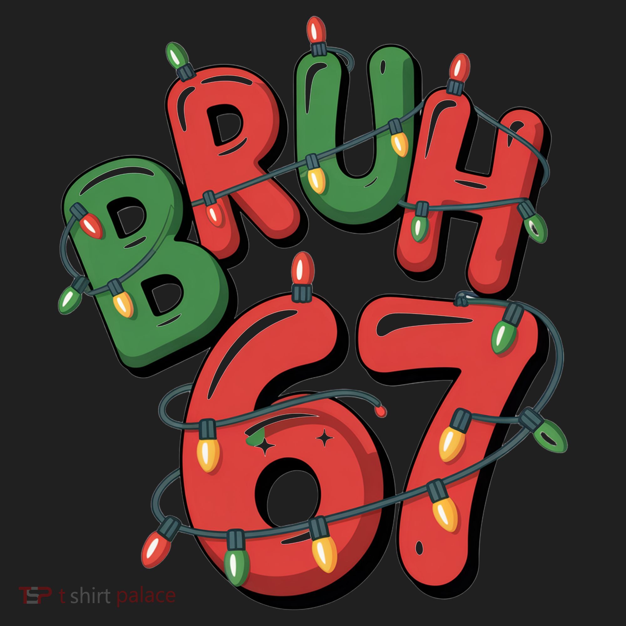 BRUH 67 Christmas Trendy X-Mas Meme Women's Sweatshirt
