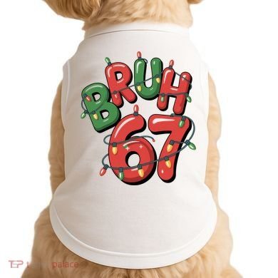 BRUH 67 Christmas Trendy X-Mas Meme Doggie Tank