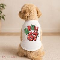 BRUH 67 Christmas Trendy X-Mas Meme Doggie Tank thumb 2