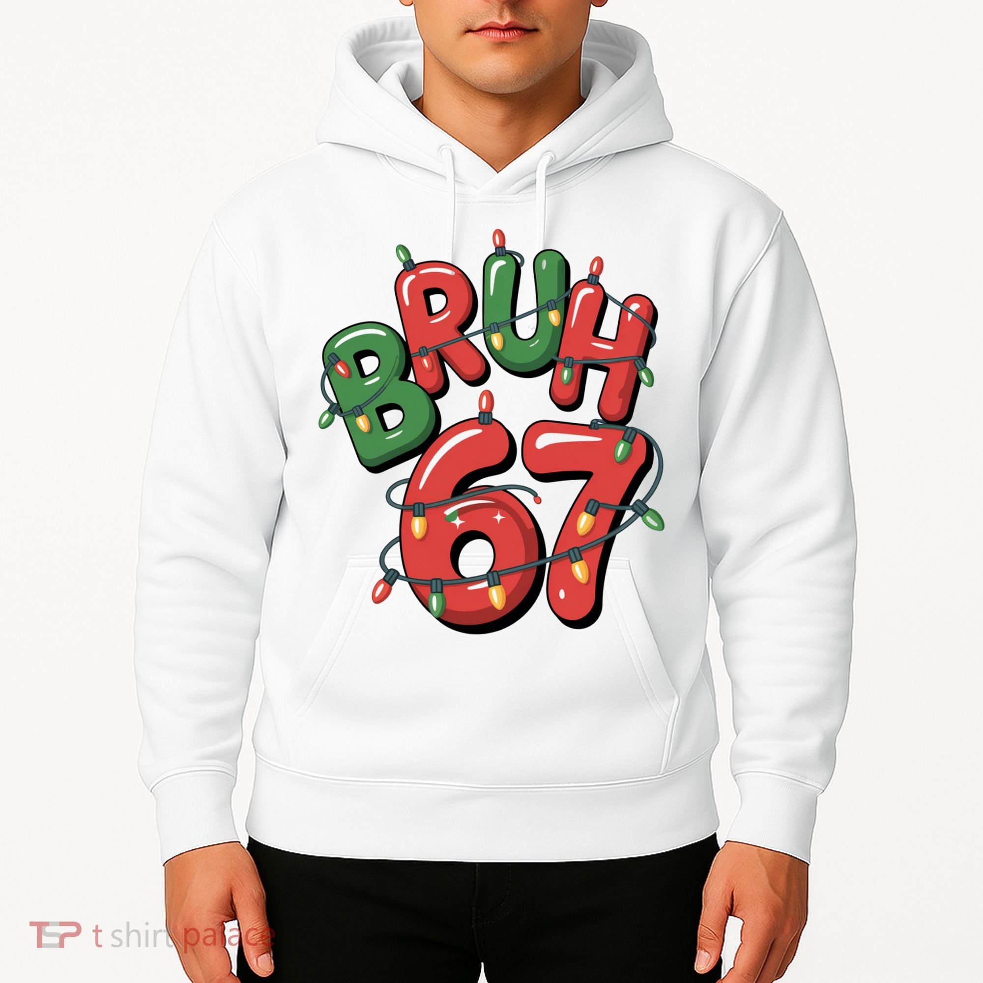 BRUH 67 Christmas Trendy X-Mas Meme Hoodie