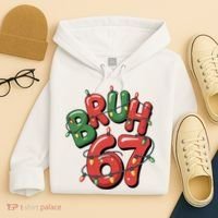 BRUH 67 Christmas Trendy X-Mas Meme Hoodie thumb 4