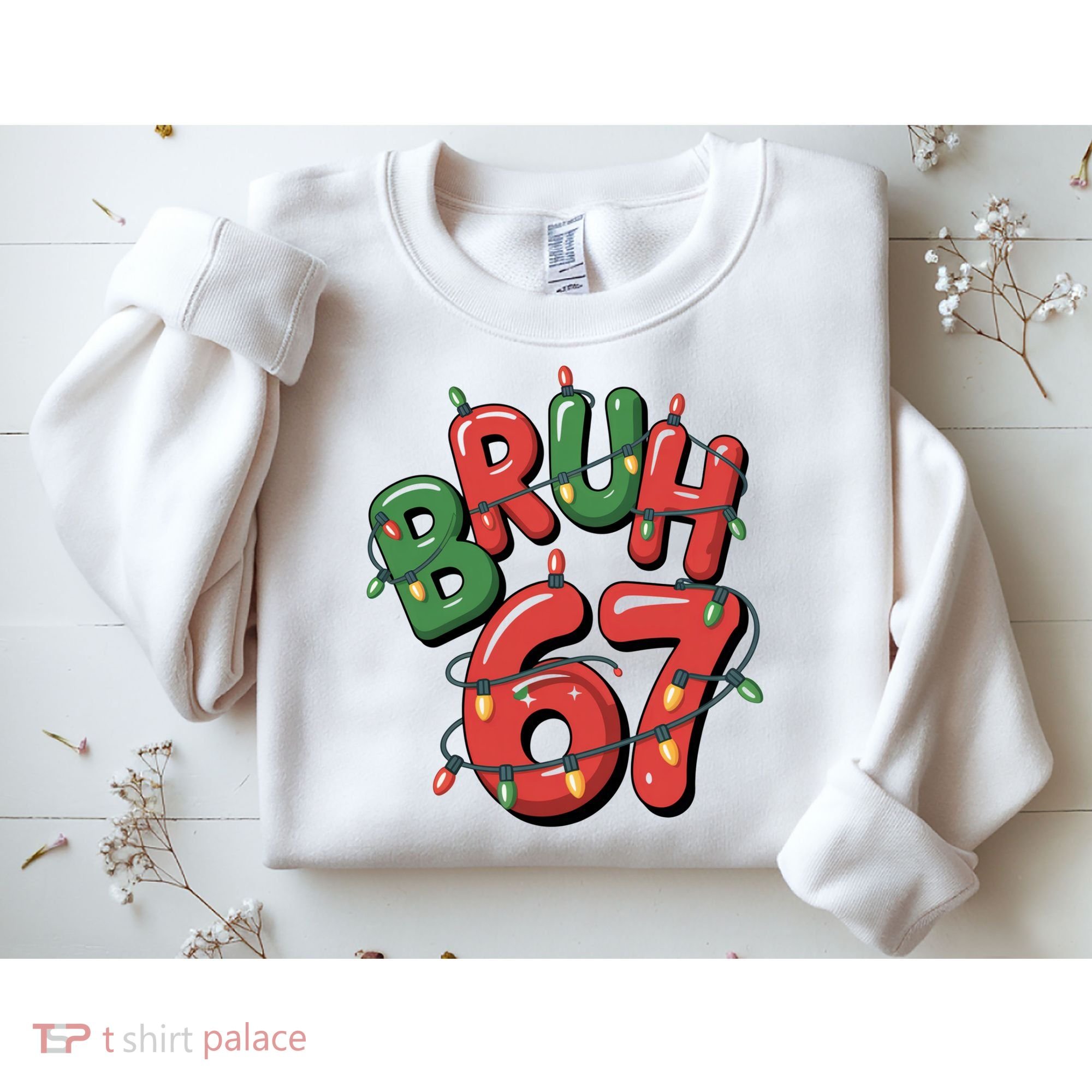 BRUH 67 Christmas Trendy X-Mas Meme Sweatshirt