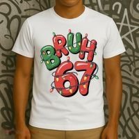 BRUH 67 Christmas Trendy X-Mas Meme T-Shirt thumb 3