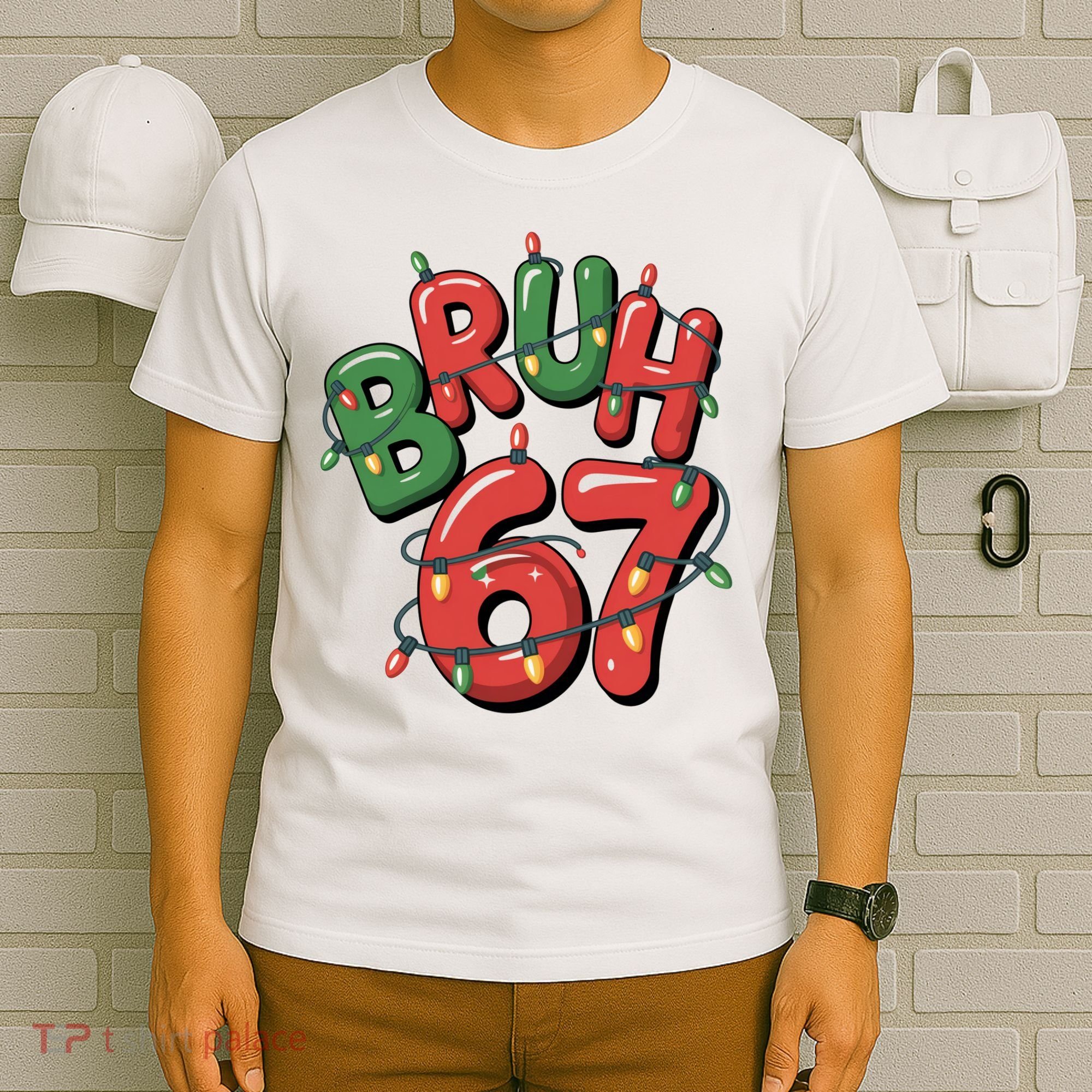 BRUH 67 Christmas Trendy X-Mas Meme T-Shirt