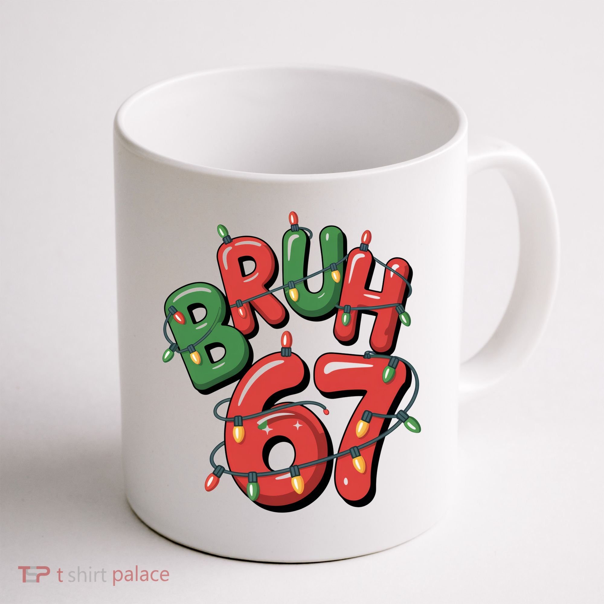BRUH 67 Christmas Trendy X-Mas Meme Coffee Mug