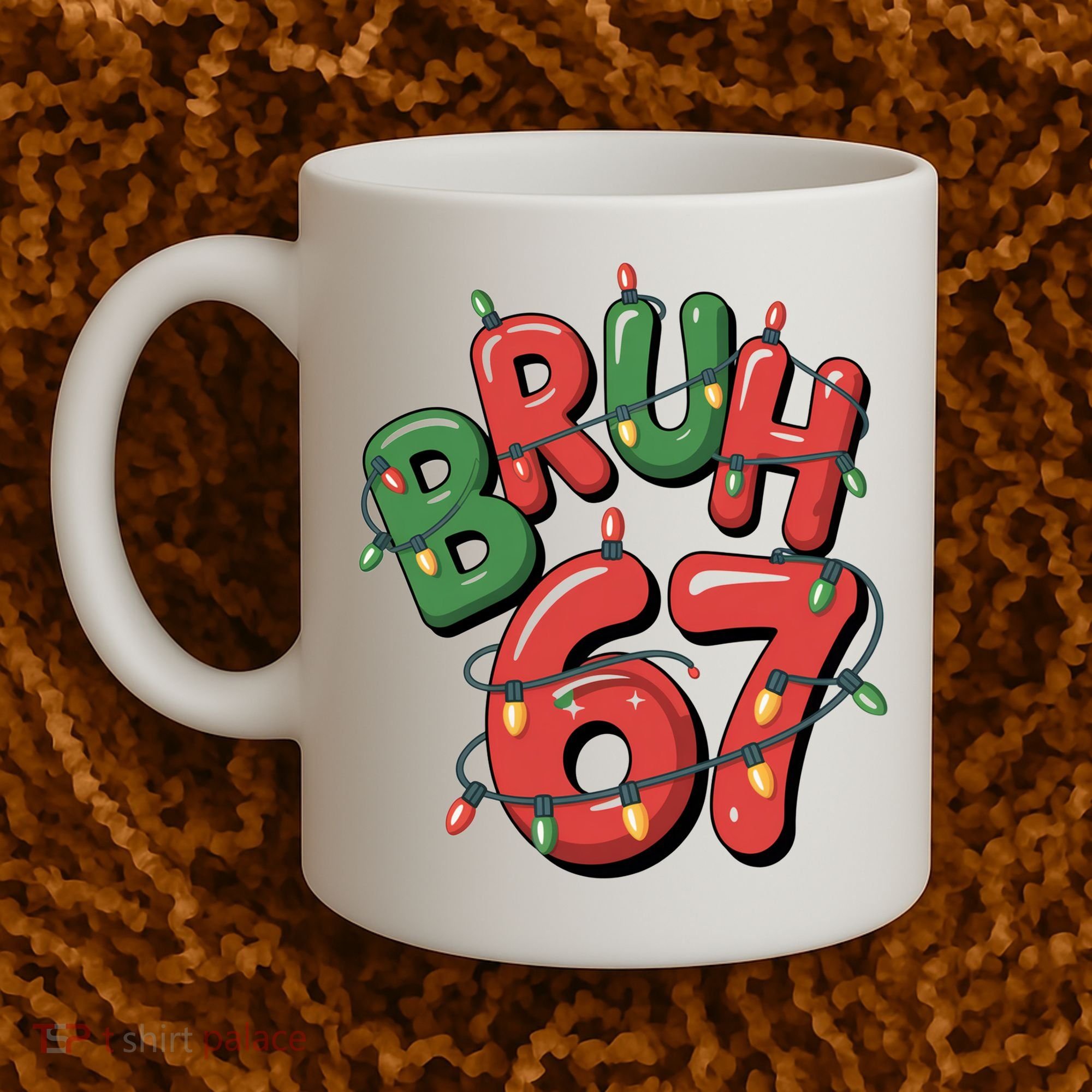 BRUH 67 Christmas Trendy X-Mas Meme Coffee Mug