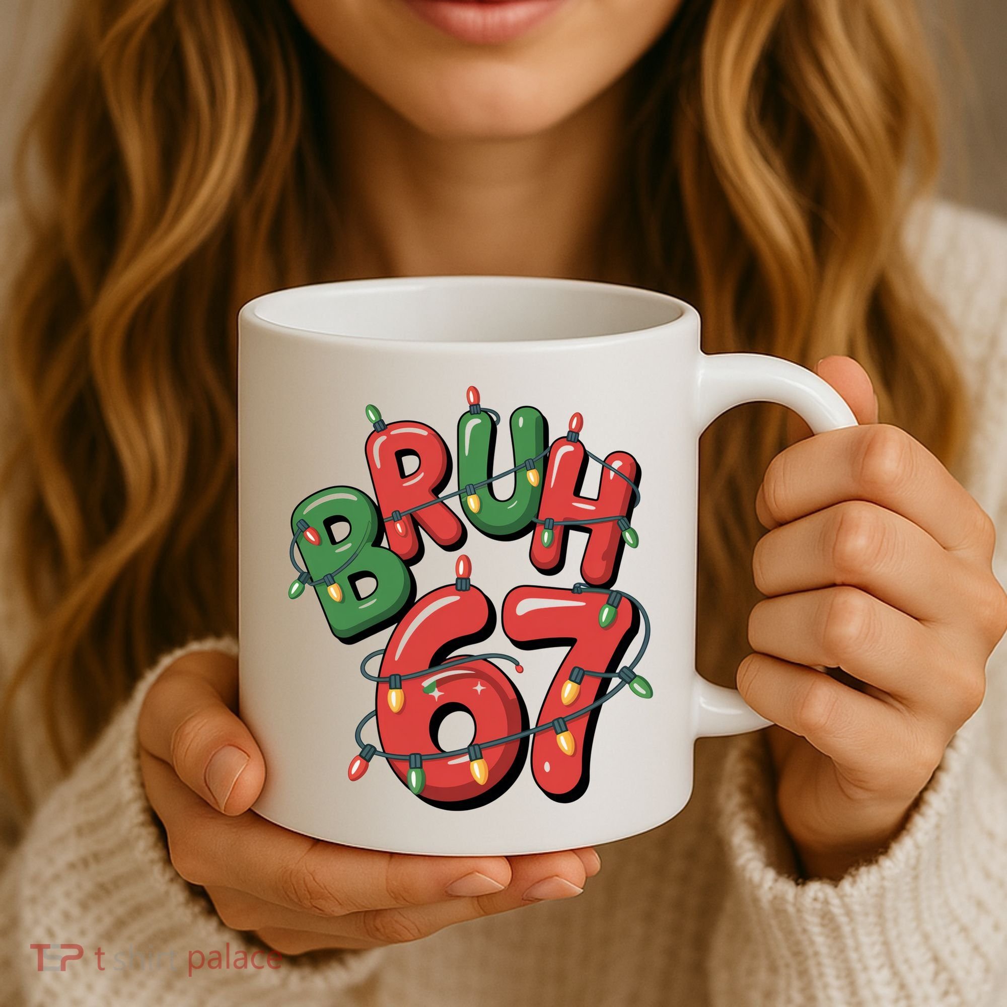 BRUH 67 Christmas Trendy X-Mas Meme Coffee Mug