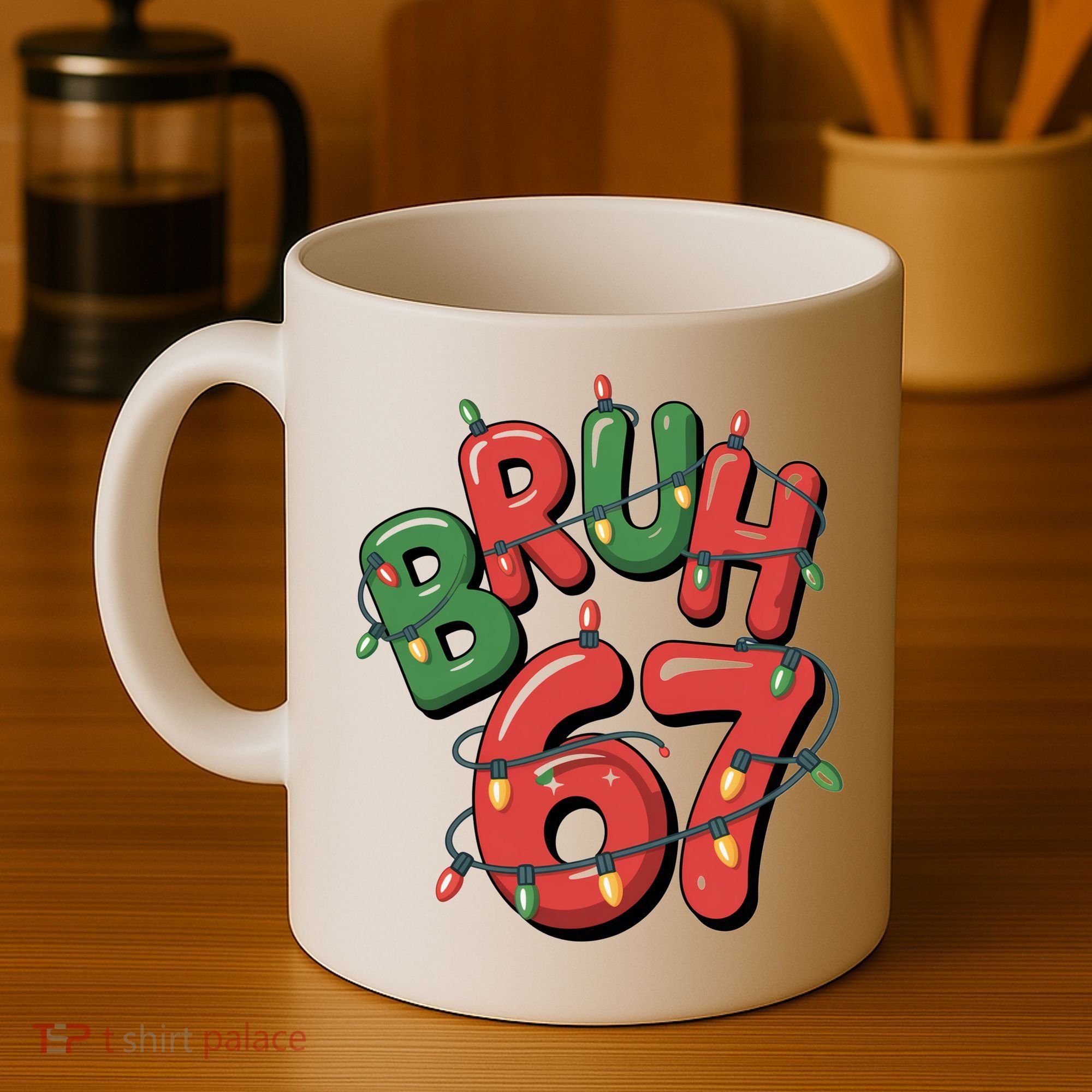BRUH 67 Christmas Trendy X-Mas Meme Coffee Mug