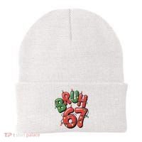 BRUH 67 Christmas Trendy X-Mas Meme Beanie thumb 0