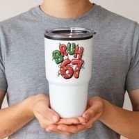 BRUH 67 Christmas Trendy X-Mas Meme Tumbler thumb 2