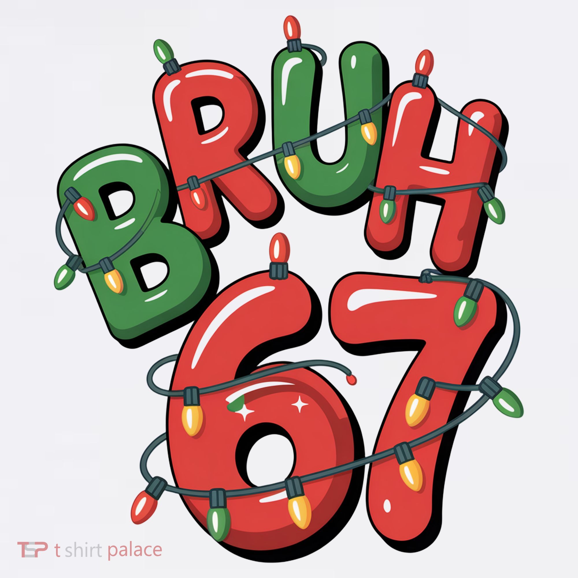 BRUH 67 Christmas Trendy X-Mas Meme Women's Tank Top
