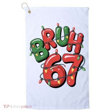 BRUH 67 Christmas Trendy X-Mas Meme Golf Towel