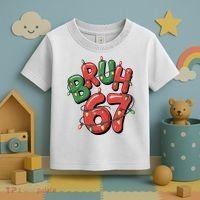 BRUH 67 Christmas Trendy X-Mas Meme Toddler T-Shirt thumb 3