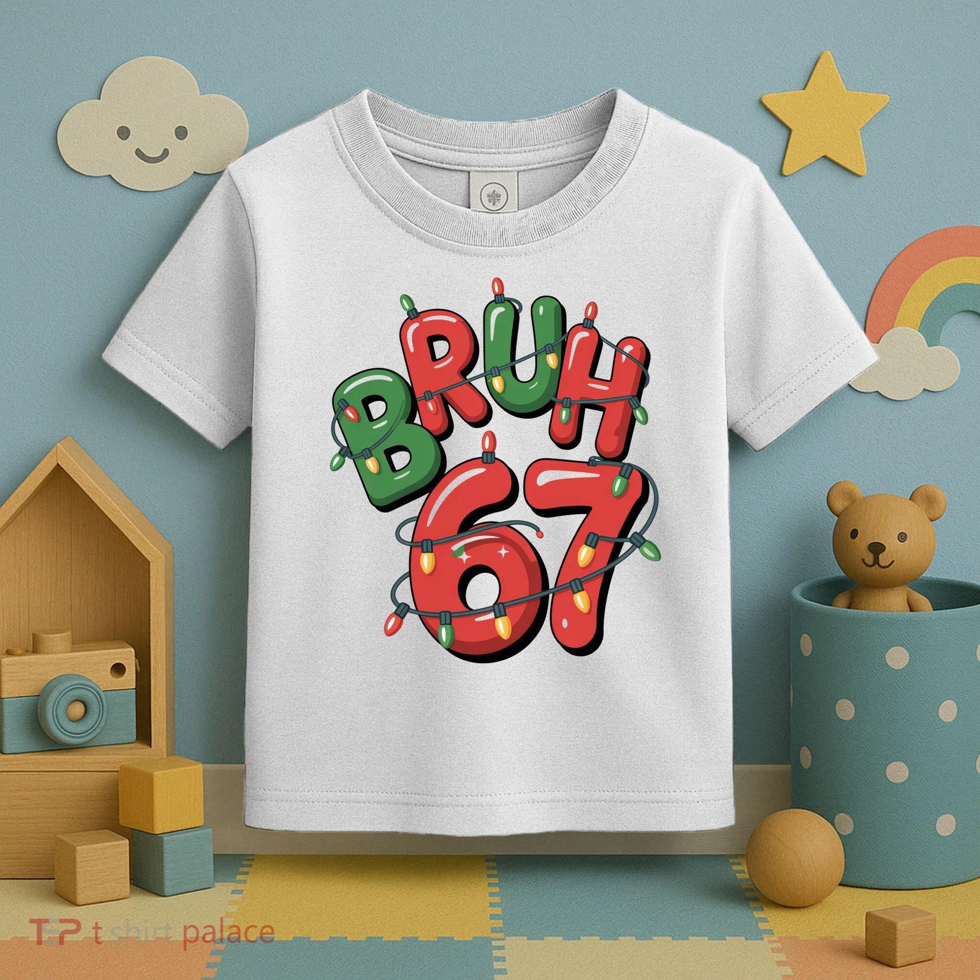 BRUH 67 Christmas Trendy X-Mas Meme Toddler T-Shirt
