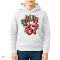 BRUH 67 Christmas Trendy X-Mas Meme Kids Hoodie thumb 4