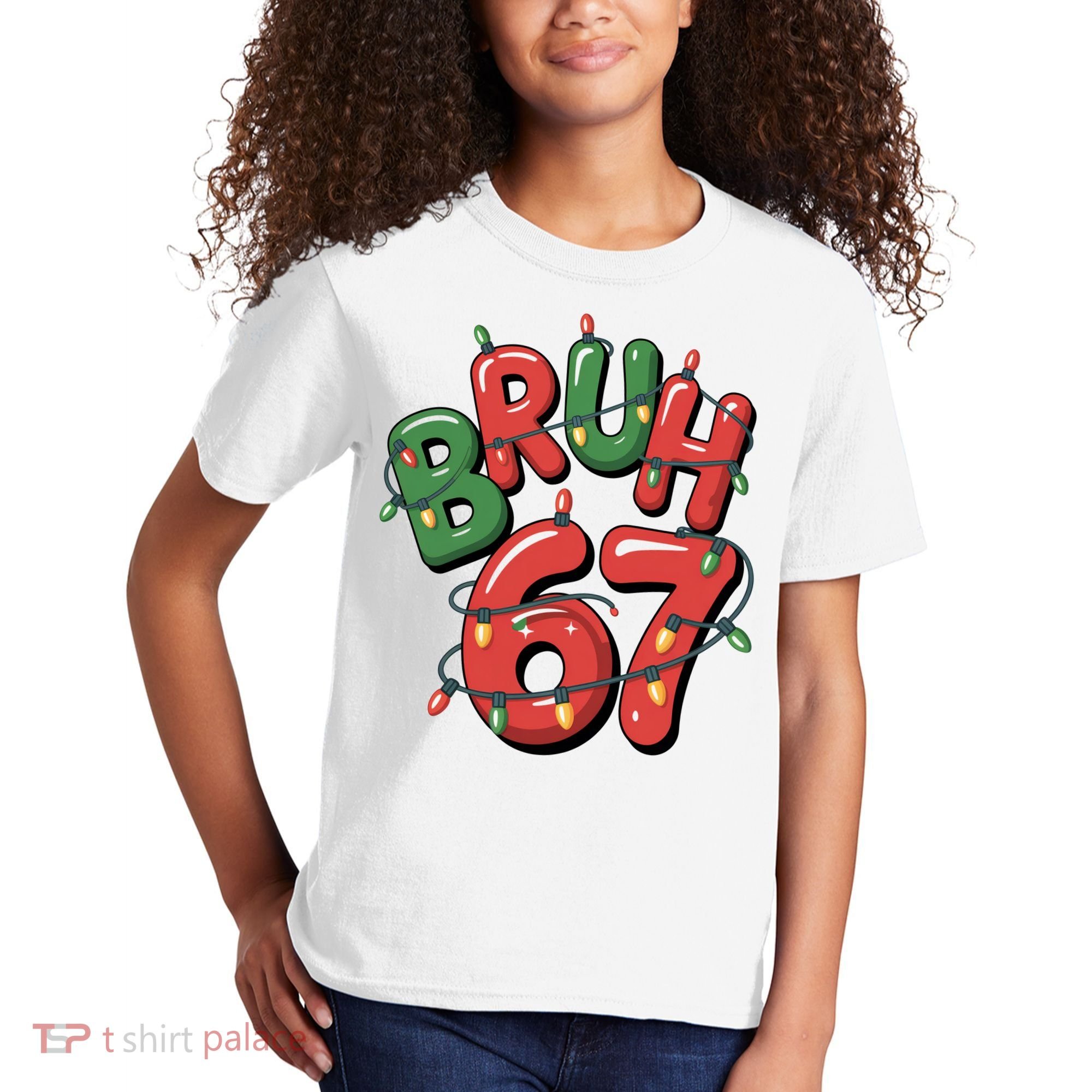 BRUH 67 Christmas Trendy X-Mas Meme Kids T-Shirt