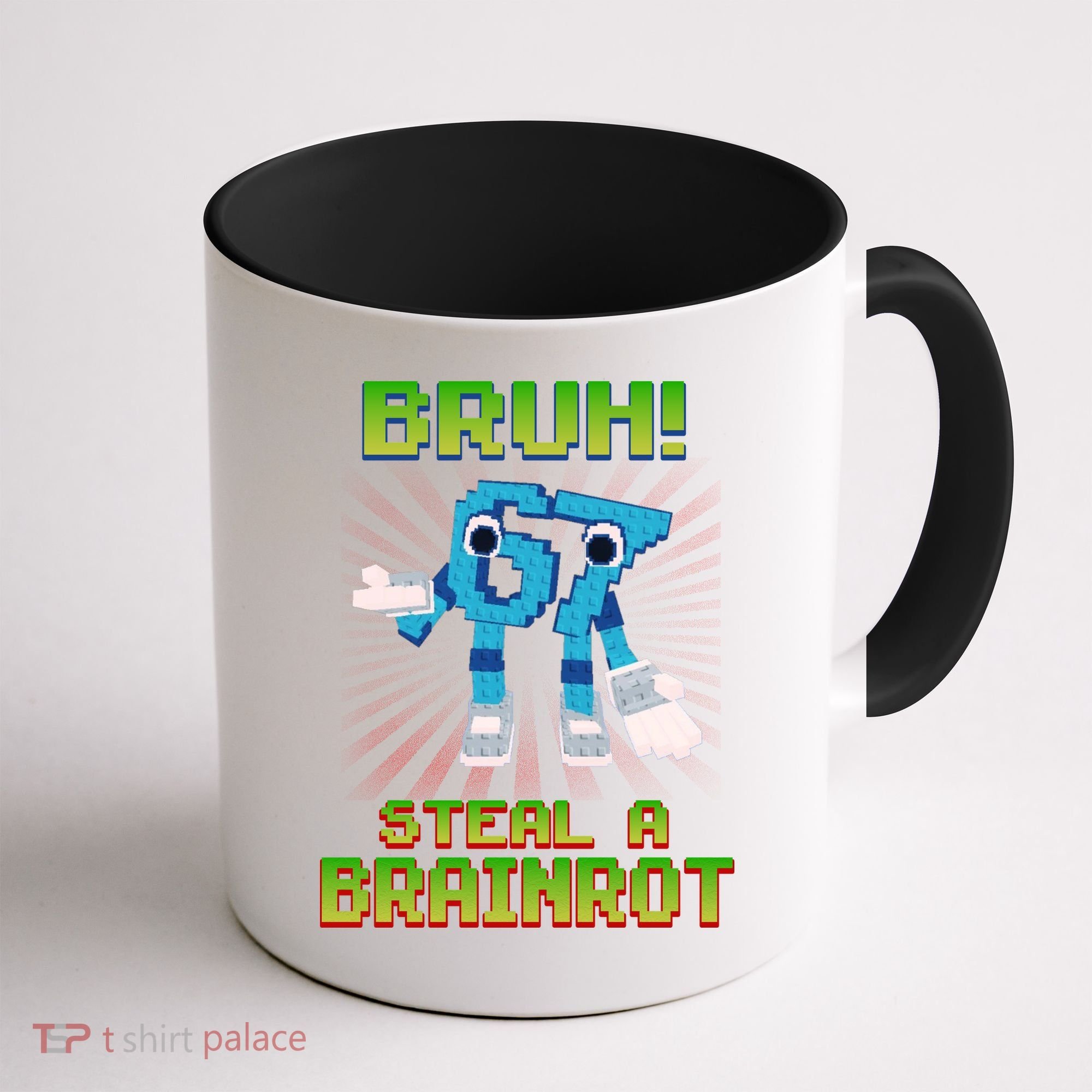 Bruh 67 Six Seven 6-7 Funny Brainrot Meme Coffee Mug