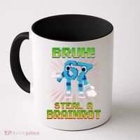 Bruh 67 Six Seven 6-7 Funny Brainrot Meme Coffee Mug thumb 0