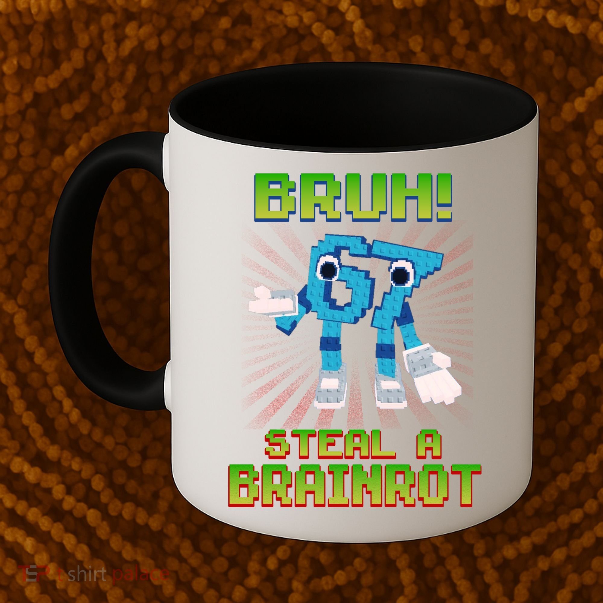 Bruh 67 Six Seven 6-7 Funny Brainrot Meme Coffee Mug