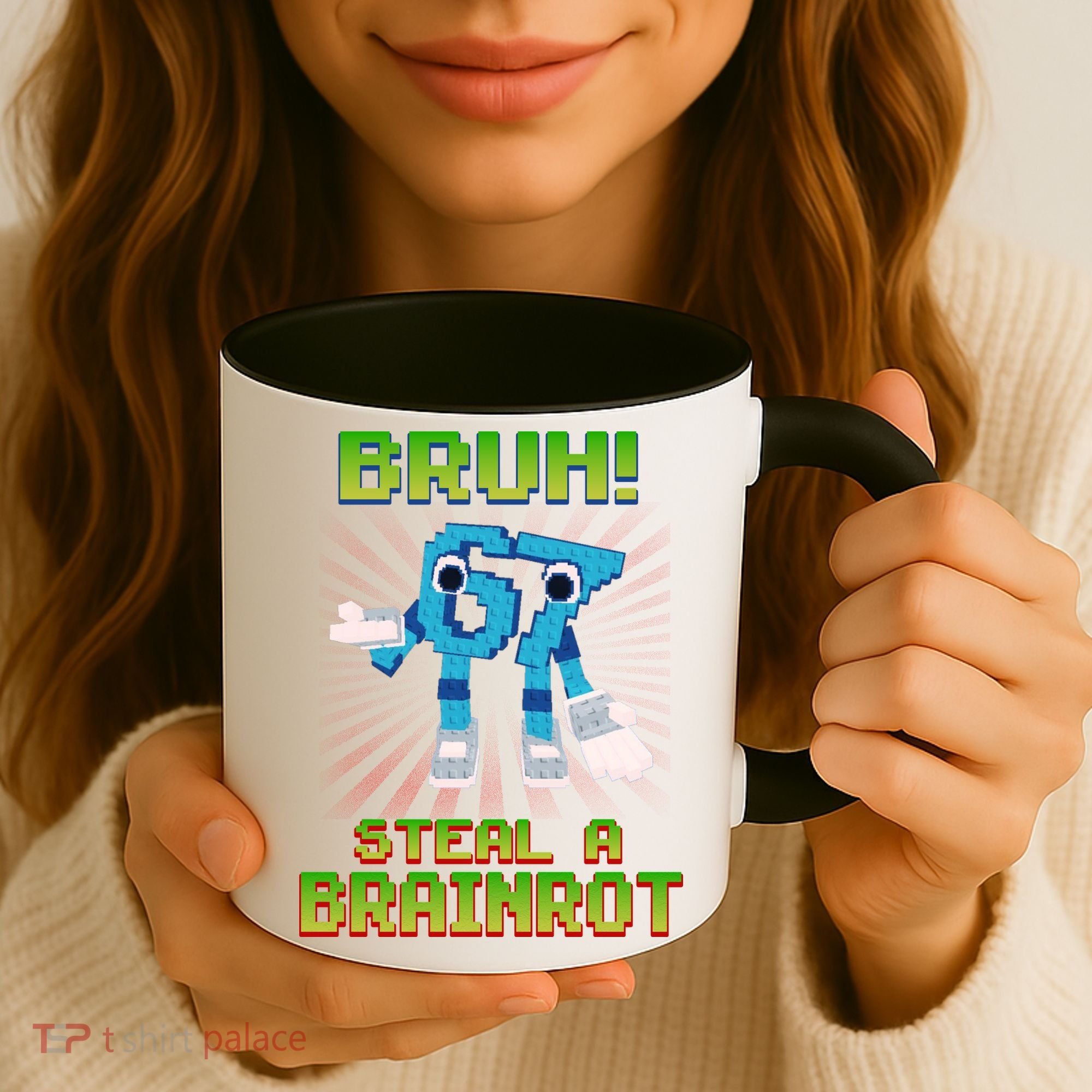Bruh 67 Six Seven 6-7 Funny Brainrot Meme Coffee Mug