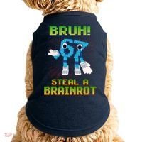 Bruh 67 Six Seven 6-7 Funny Brainrot Meme Doggie Tank thumb 0