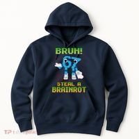Bruh 67 Six Seven 6-7 Funny Brainrot Meme Hoodie thumb 0