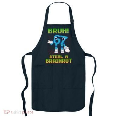 Bruh 67 Six Seven 6-7 Funny Brainrot Meme Apron