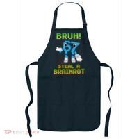 Bruh 67 Six Seven 6-7 Funny Brainrot Meme Apron thumb 0