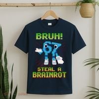 Bruh 67 Six Seven 6-7 Funny Brainrot Meme T-Shirt thumb 2