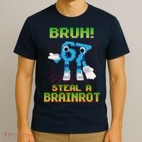 Bruh 67 Six Seven 6-7 Funny Brainrot Meme T-Shirt thumb 3