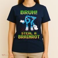Bruh 67 Six Seven 6-7 Funny Brainrot Meme T-Shirt thumb 4