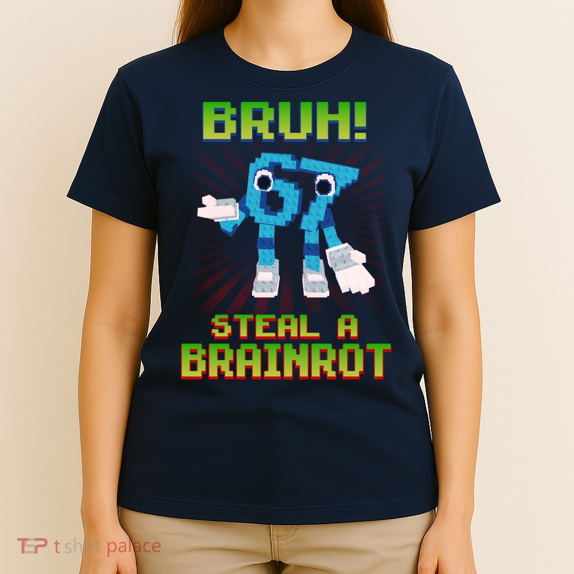 Bruh 67 Six Seven 6-7 Funny Brainrot Meme T-Shirt