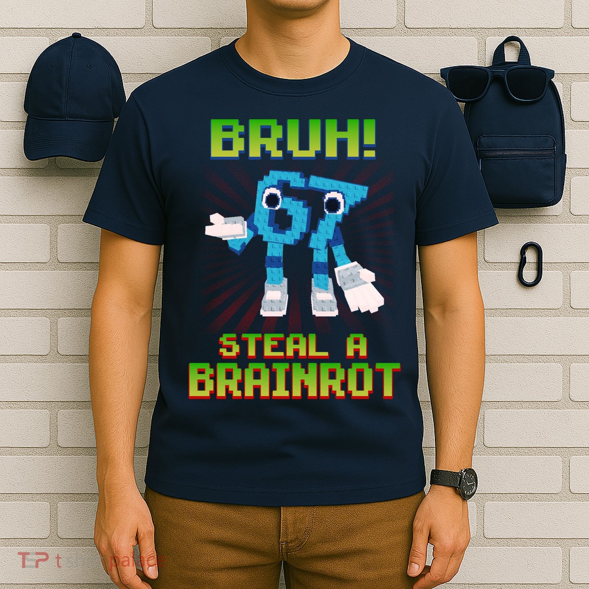 Bruh 67 Six Seven 6-7 Funny Brainrot Meme T-Shirt