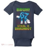 Bruh 67 Six Seven 6-7 Funny Brainrot Meme Baby Bodysuit thumb 0