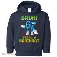 Bruh 67 Six Seven 6-7 Funny Brainrot Meme Toddler Hoodie thumb 0