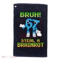Bruh 67 Six Seven 6-7 Funny Brainrot Meme Golf Towel thumb 0