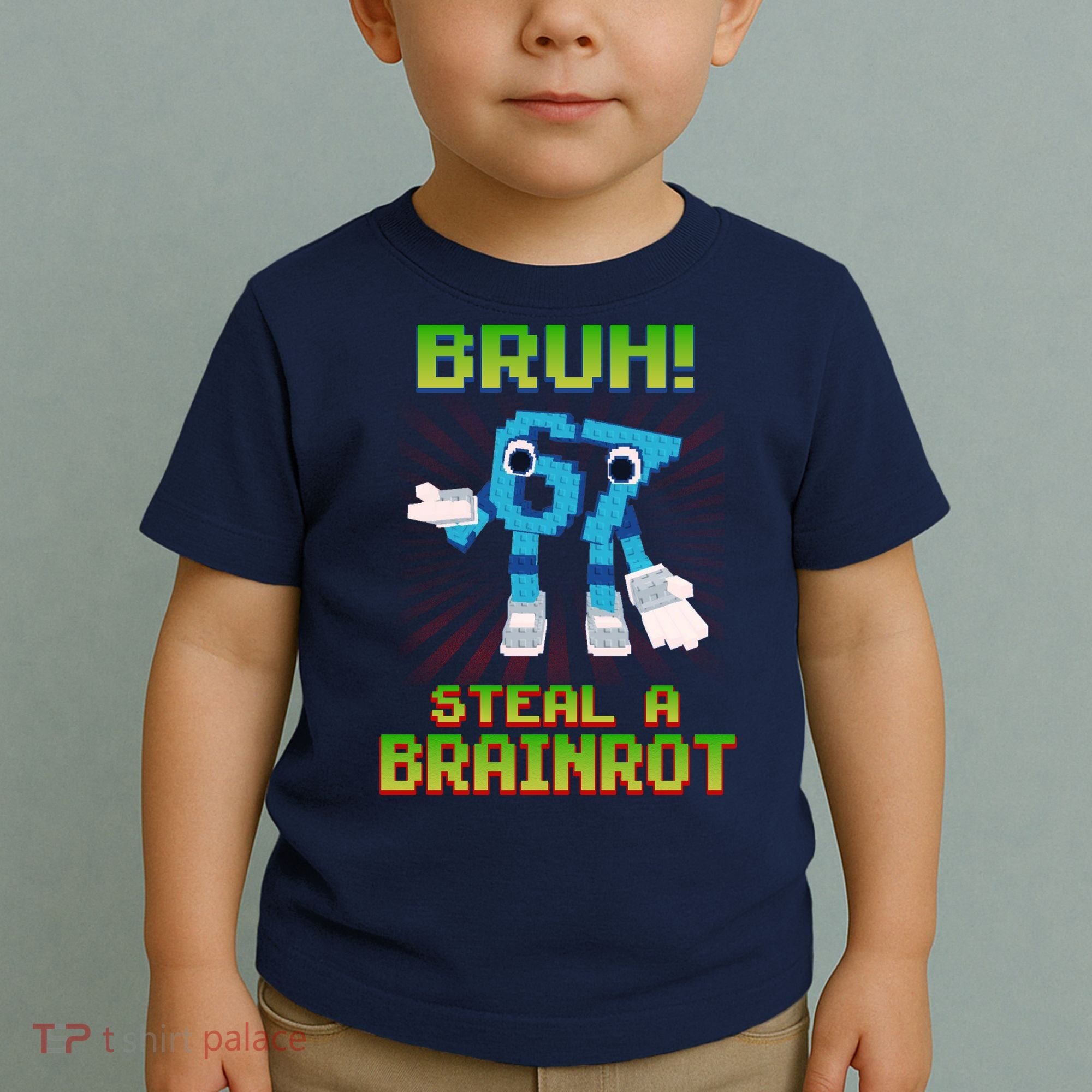 Bruh 67 Six Seven 6-7 Funny Brainrot Meme Toddler T-Shirt