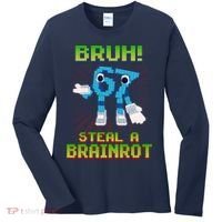 Bruh 67 Six Seven 6-7 Funny Brainrot Meme Women's Long Sleeve Shirt thumb 0