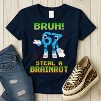 Bruh 67 Six Seven 6-7 Funny Brainrot Meme Women's T-Shirt thumb 3