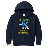 Bruh 67 Six Seven 6-7 Funny Brainrot Meme Kids Hoodie thumb 0