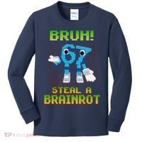 Bruh 67 Six Seven 6-7 Funny Brainrot Meme Kids Long Sleeve Shirt thumb 0