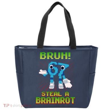 Bruh 67 Six Seven 6-7 Funny Brainrot Meme Tote Bag
