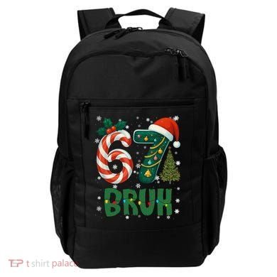 Bruh 67 Six Seven 6-7 Meme Christmas Funny Backpack
