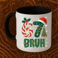 Bruh 67 Six Seven 6-7 Meme Christmas Funny Coffee Mug thumb 2