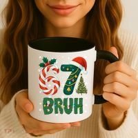 Bruh 67 Six Seven 6-7 Meme Christmas Funny Coffee Mug thumb 3