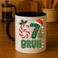 Bruh 67 Six Seven 6-7 Meme Christmas Funny Coffee Mug thumb 4
