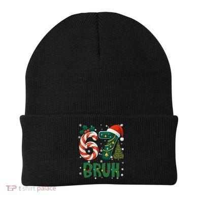 Bruh 67 Six Seven 6-7 Meme Christmas Funny Beanie