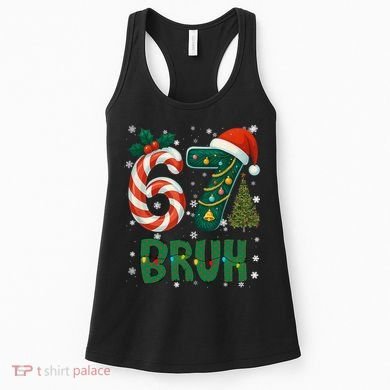 Bruh 67 Six Seven 6-7 Meme Christmas Funny Women's Tank Top